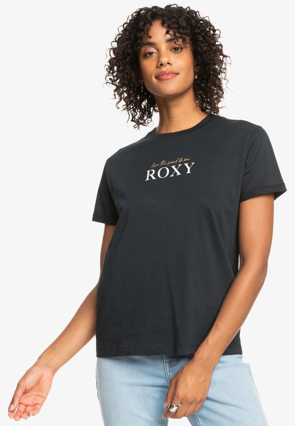 

Футболка с принтом Roxy, антрацит, Серый