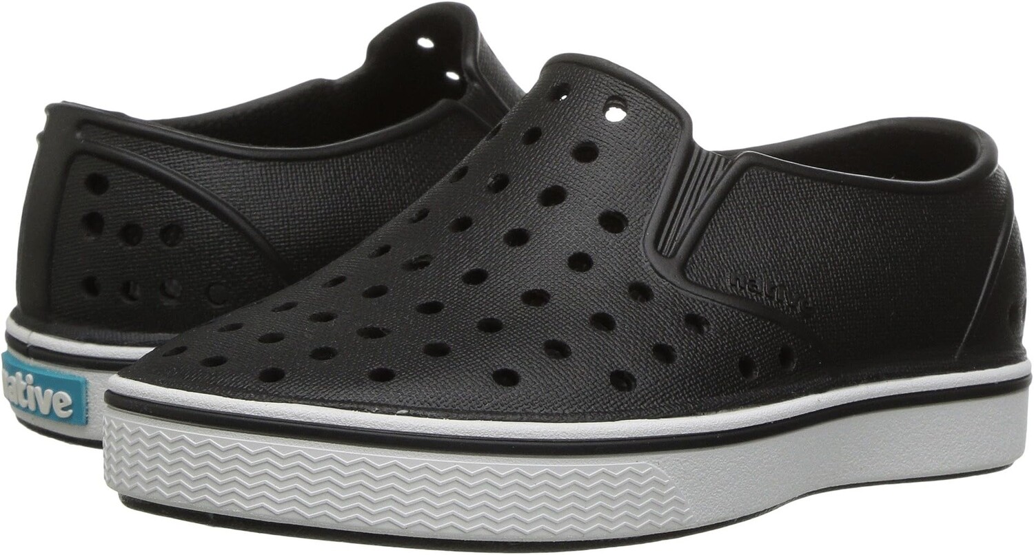 

Кроссовки Miles Slip-On Native Shoes Kids, цвет Jiffy Black/Shell White