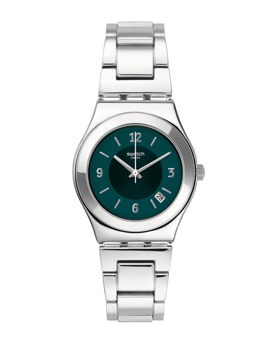 

Часы Middlesteel с серым ремешком из нержавеющей стали Swatch, серый