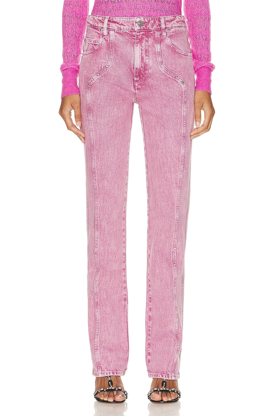 

Брюки Isabel Marant Etoile Vonny, цвет Light Pink