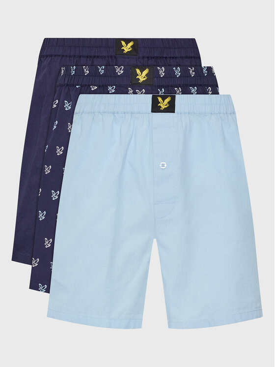 

Комплект из 3 боксеров Lyle & Scott, синий