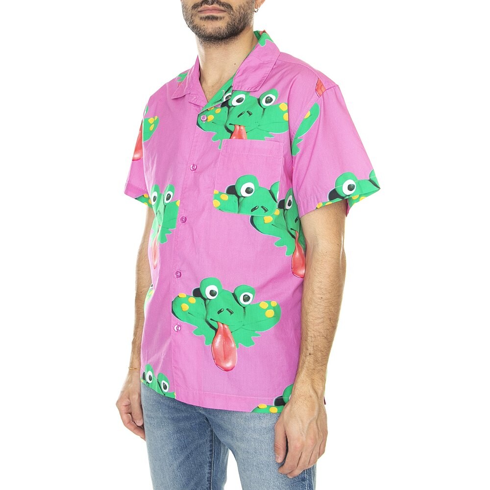 

Рубашка с коротким рукавом Obey Frogman, фиолетовый