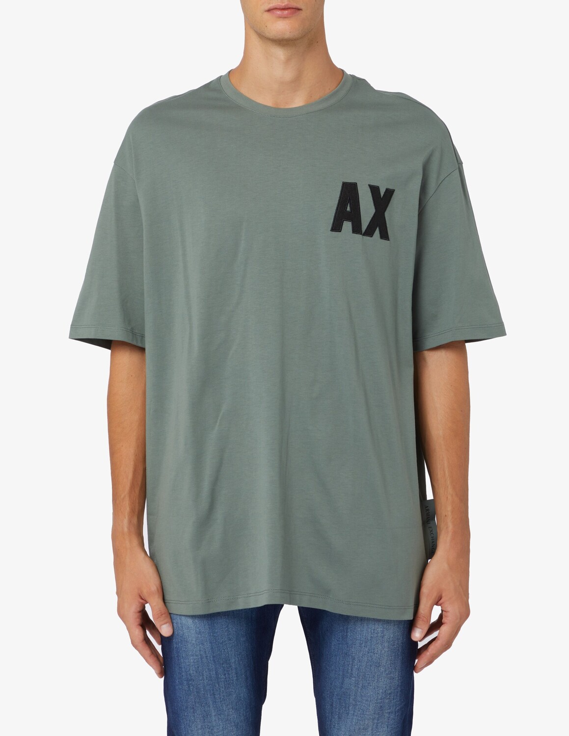 

Капсульная футболка оверсайз Armani Exchange, зеленый