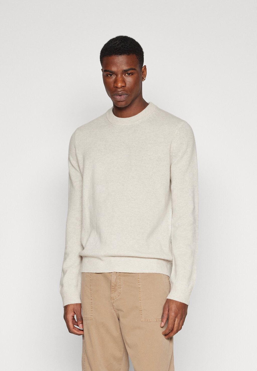 

Свитер Isak Sweater Samsøe Samsøe, цвет silver lining