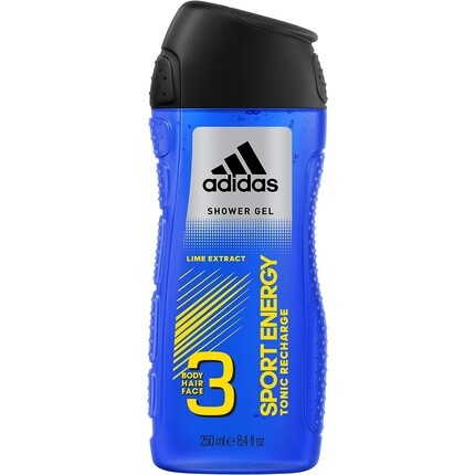 

Sport Energy 3 в 1 Гель для душа Шампунь для умывания лица 250 мл, Adidas