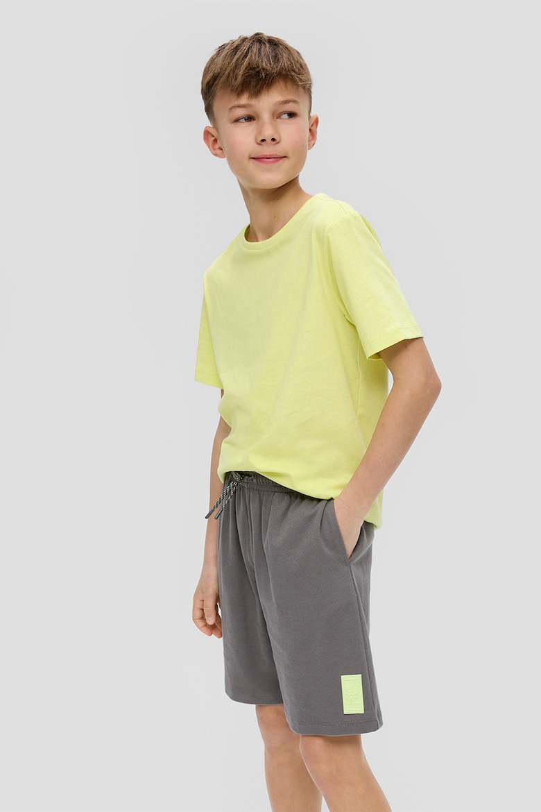 Хлопковые шорты со шнурками S Oliver, серый
