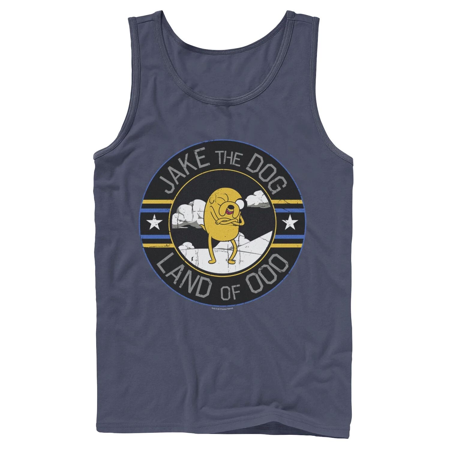 

Мужская майка Cartoon Network Adventure Time Jake The Dog Land Of Ooo Licensed Character