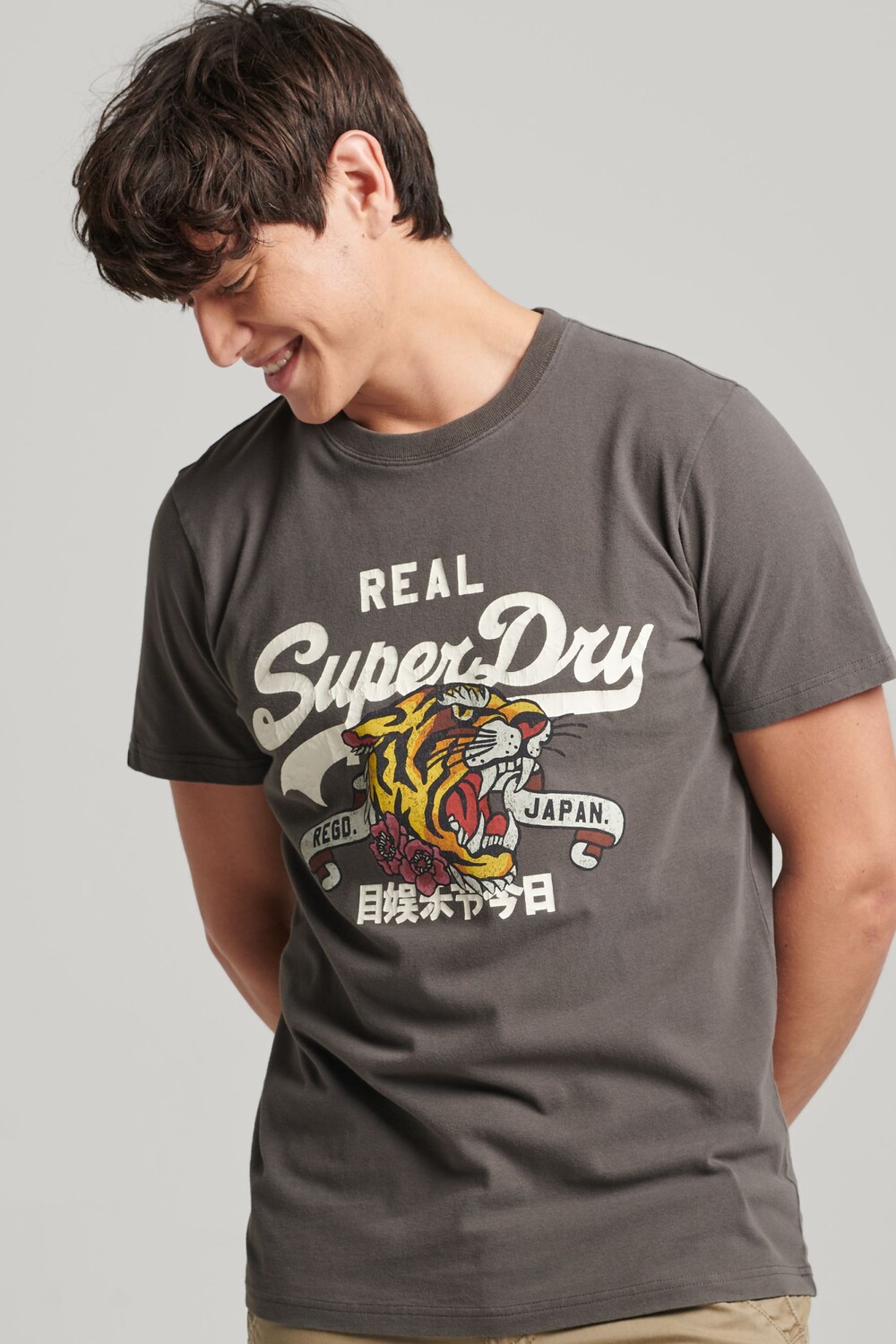 

Футболка Vintage Narrative с логотипом Superdry, черный