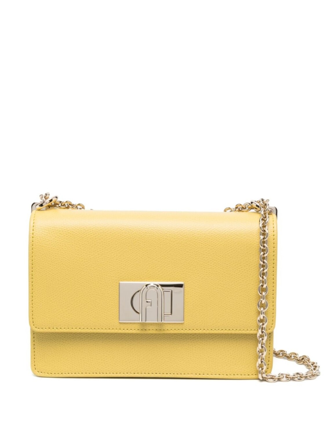 

Furla сумка на плечо с пряжкой-логотипом, желтый