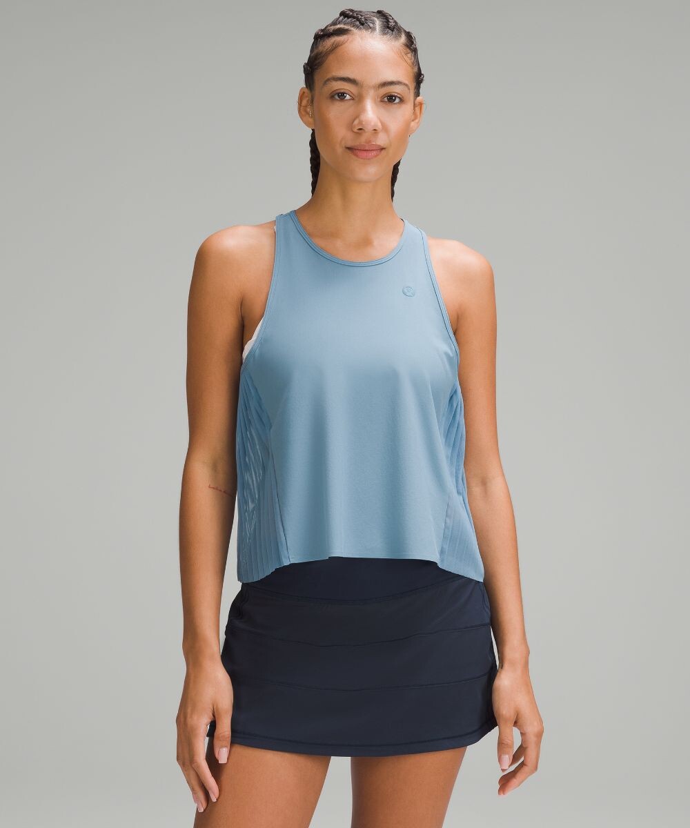 

Теннисная майка со складками по бокам Lululemon, синий