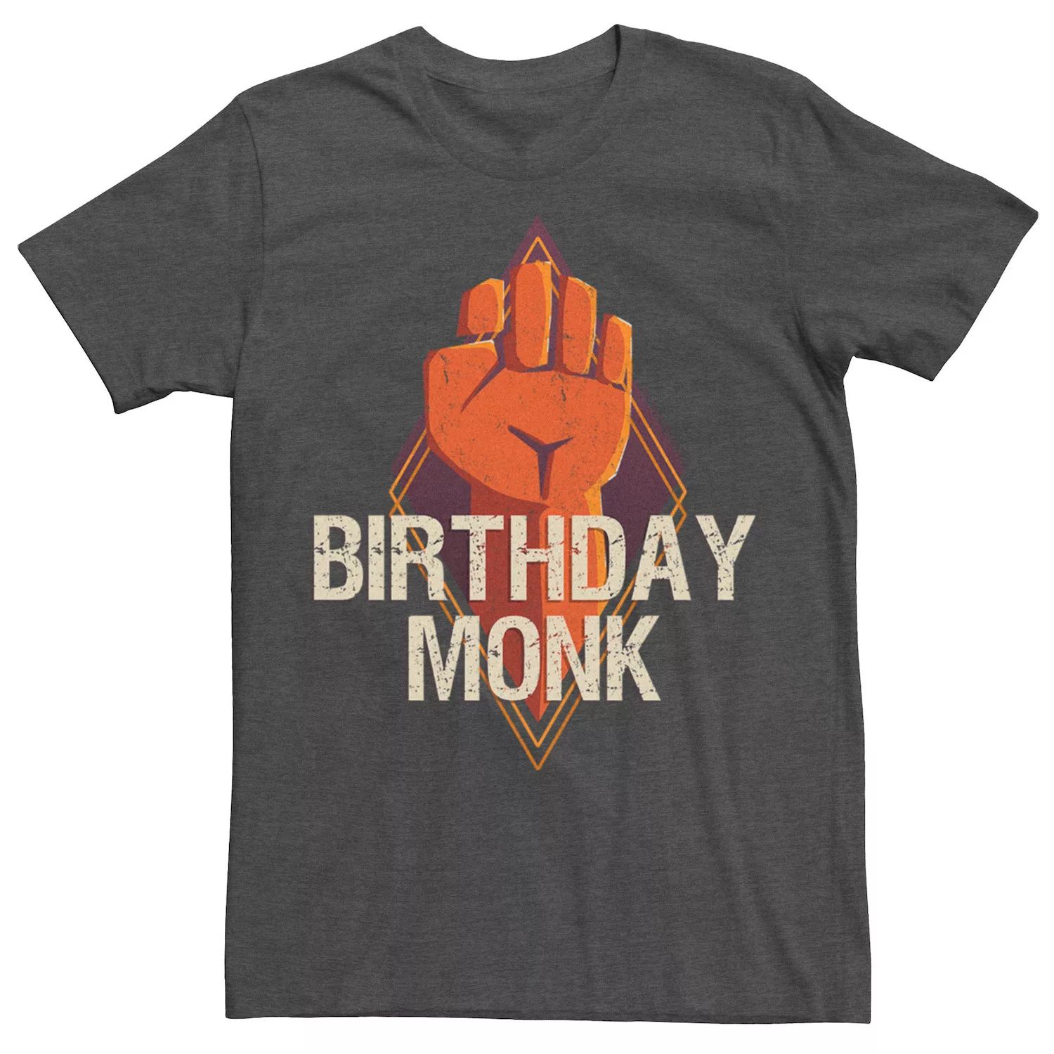 Мужская футболка с логотипом Wizards Of The Coast Dungeons & Dragons Birthday Monk Licensed Character