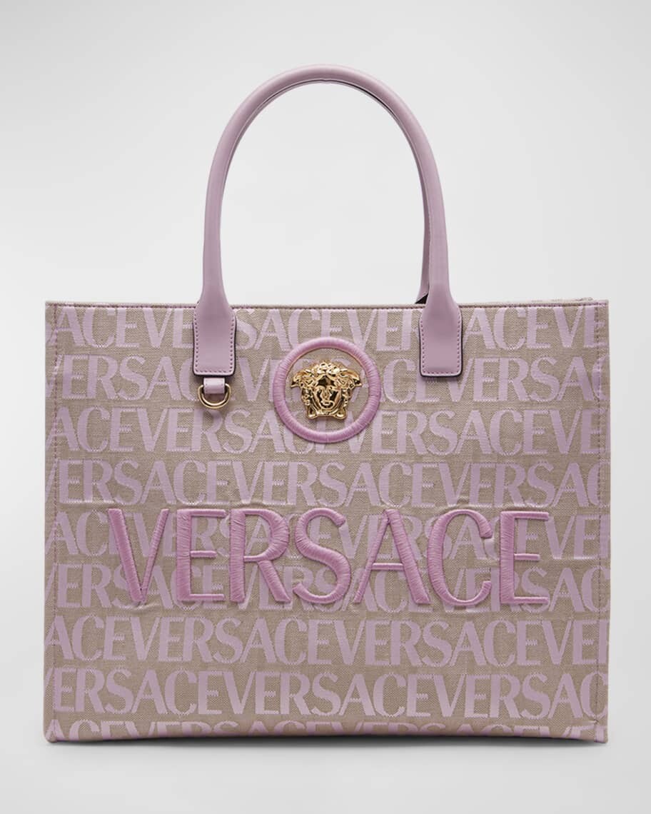 

Сумка-тоут La Medusa из парусины с монограммой Versace