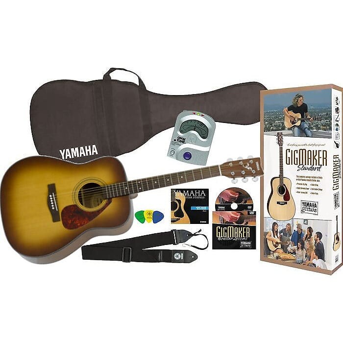 

Акустическая гитара Yamaha GigMaker Standard Acoustic Package w/F325 Guitar Tobacco Sunburst