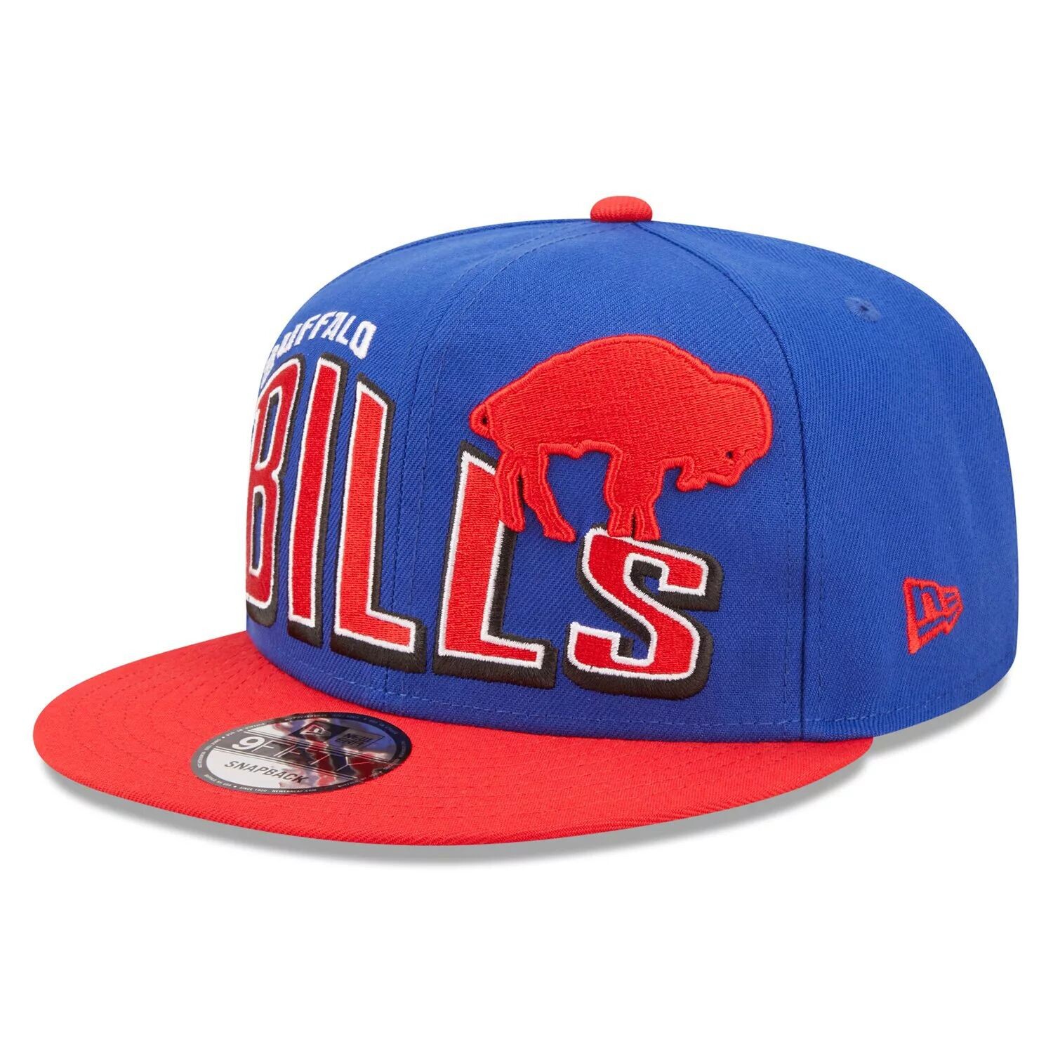 

Мужская кепка New Era Royal/Red Buffalo Bills Wordmark Flow 9FIFTY Snapback