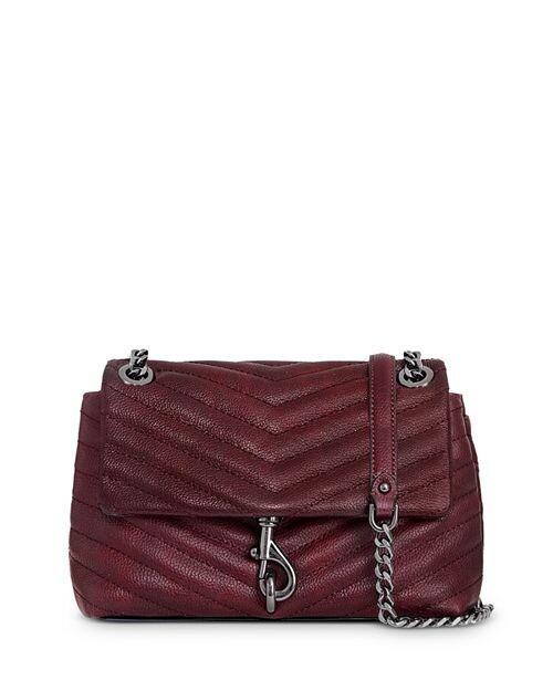

Маленькая кожаная сумка через плечо Edie Rebecca Minkoff, цвет Red