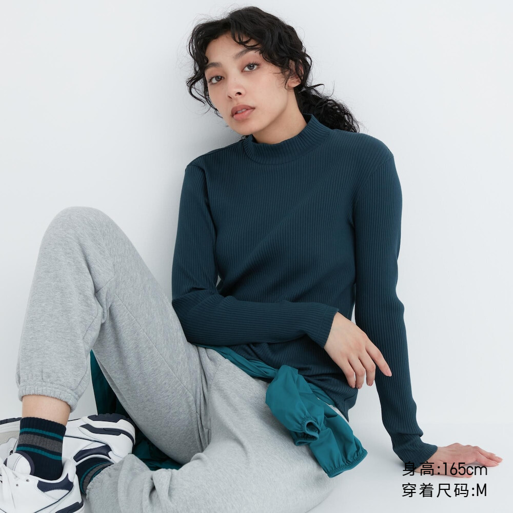 

Женская футболка Uniqlo в рубчик, темно-зеленый