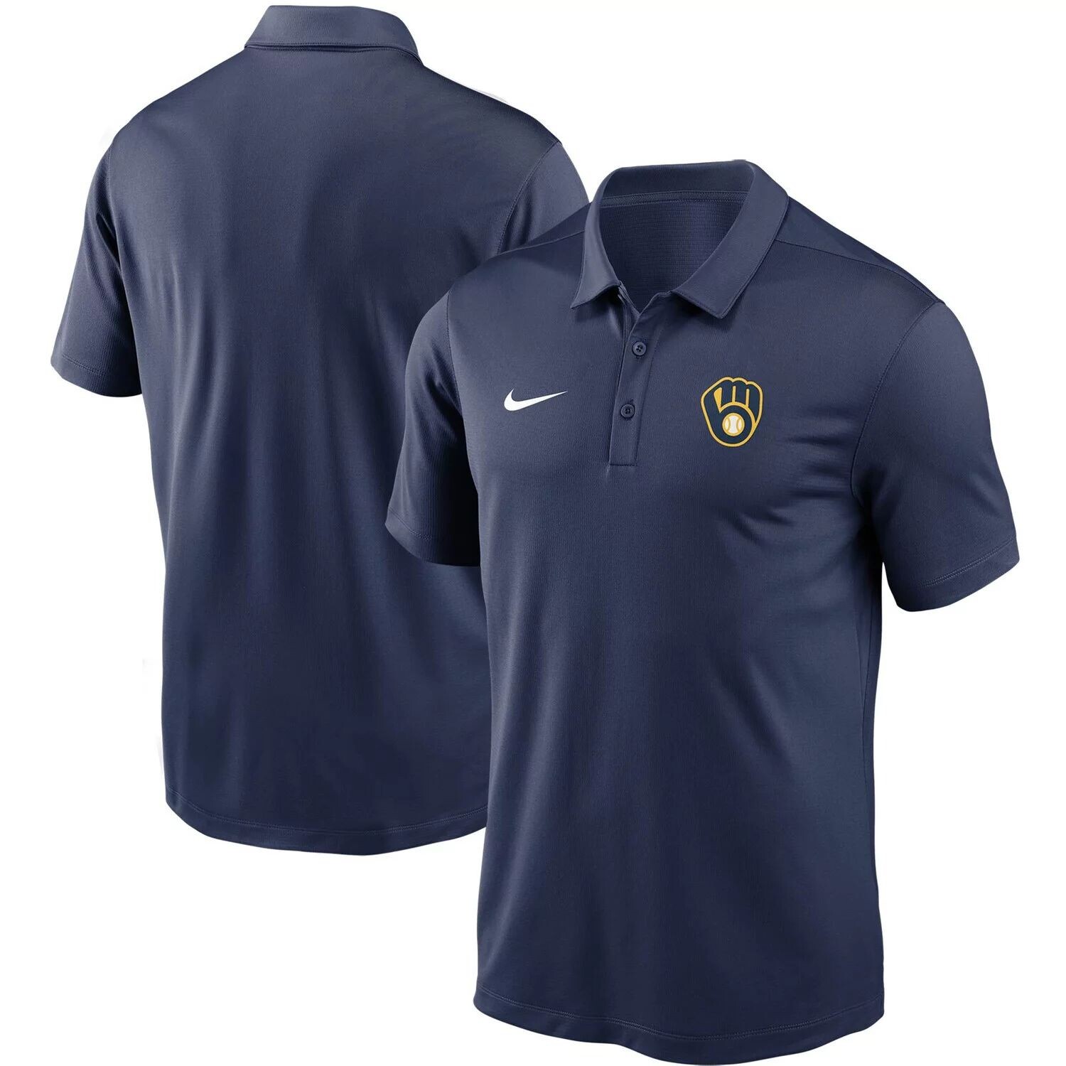 

Мужская футболка-поло Franchise Performance с логотипом Nike Milwaukee Brewers Team темно-синего цвета, Синий