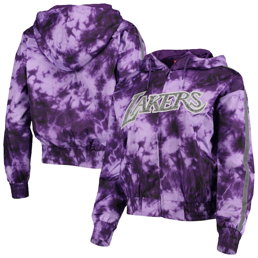 

Толстовка на молнии Mitchell & Ness Los Angeles Lakers, фиолетовый