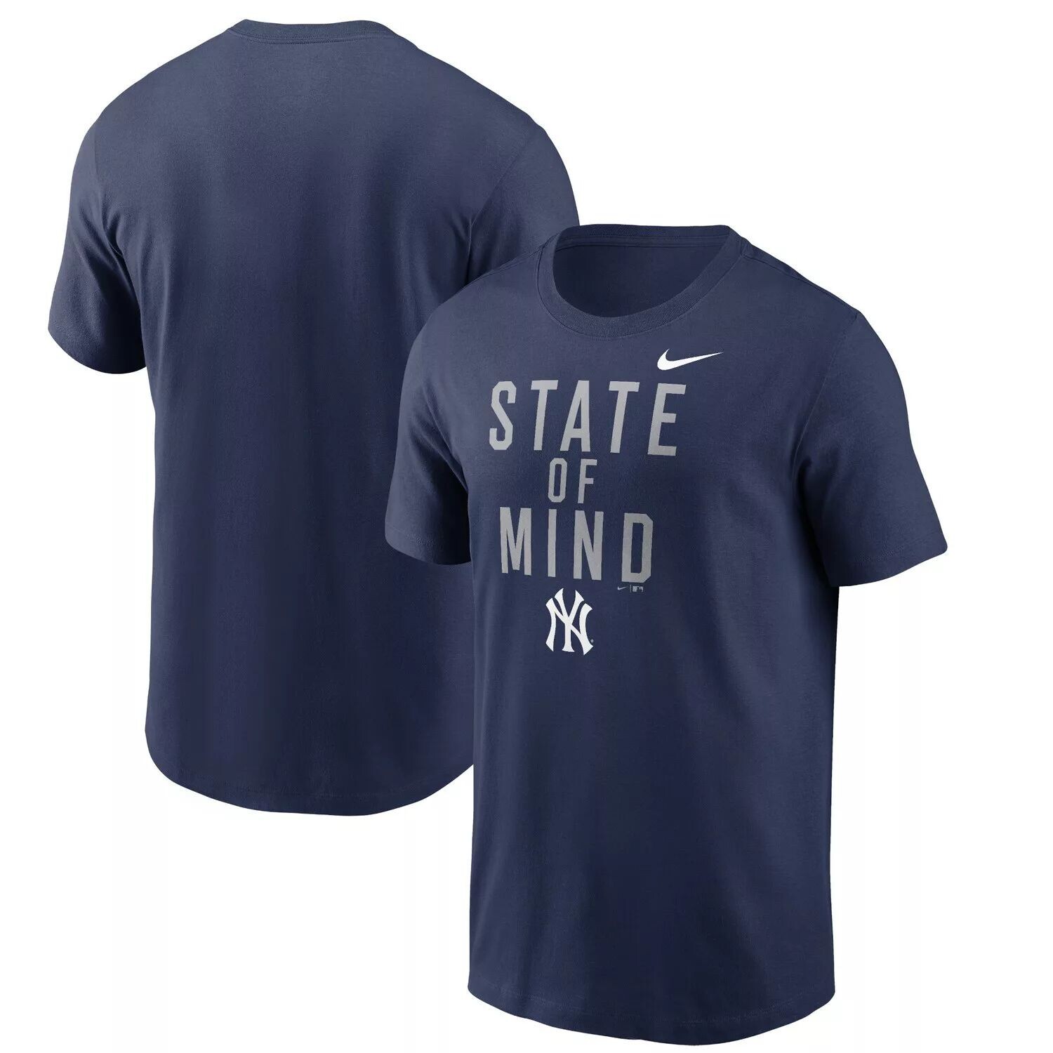 

Мужская темно-синяя футболка New York Yankees State of Mind Hometown Nike, Синий