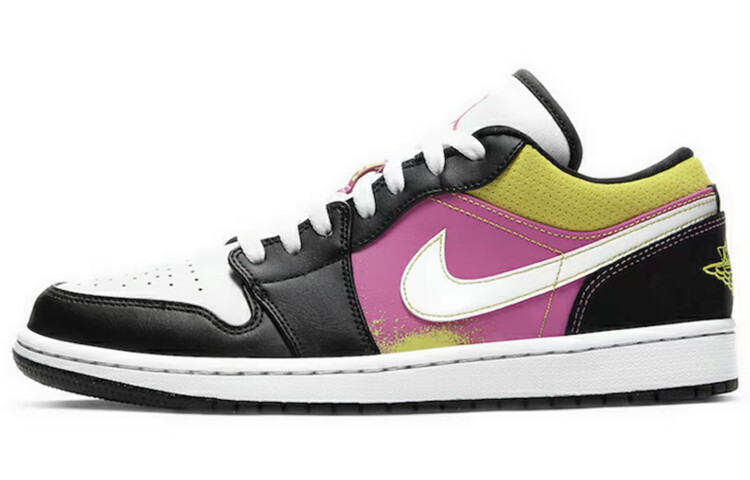 

Air Jordan 1 Low Аэрозольная краска черный/активный фуксия-кибер-белый