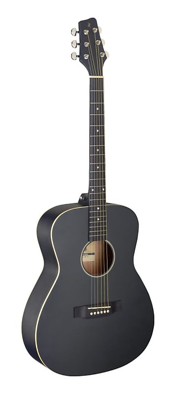Акустическая гитара Stagg Left-Handed Auditorium Acoustic Guitar - Black - SA35 A-BK LH акустическая гитара stagg sa35 ds bk
