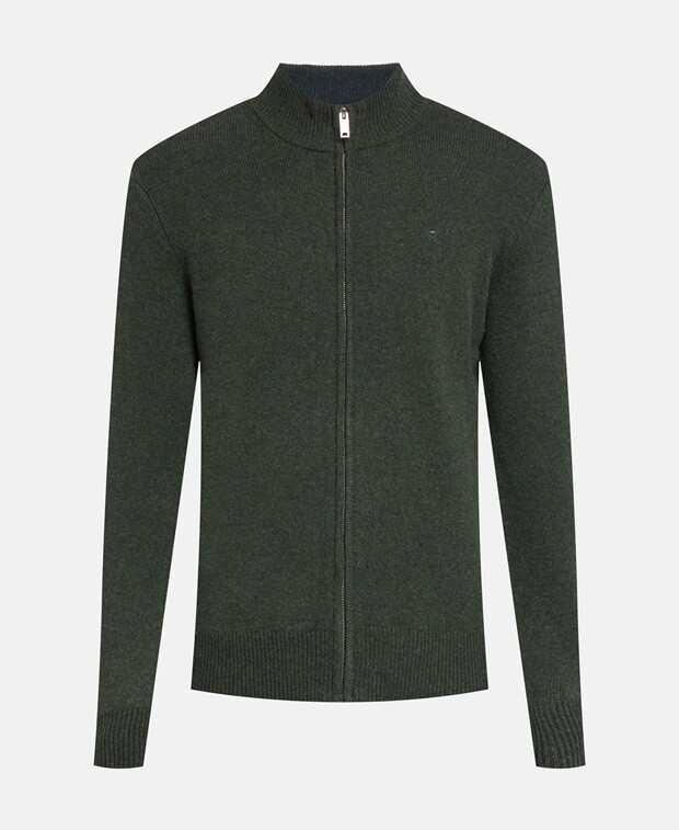 

Шерстяной кардиган Hackett London, темно-зеленый