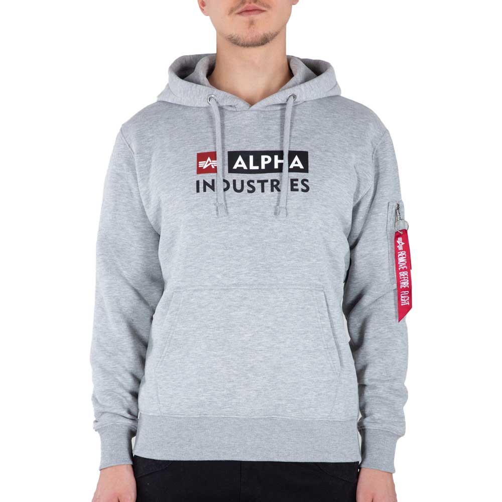 

Свитер Alpha Industries Block-Logo, серый