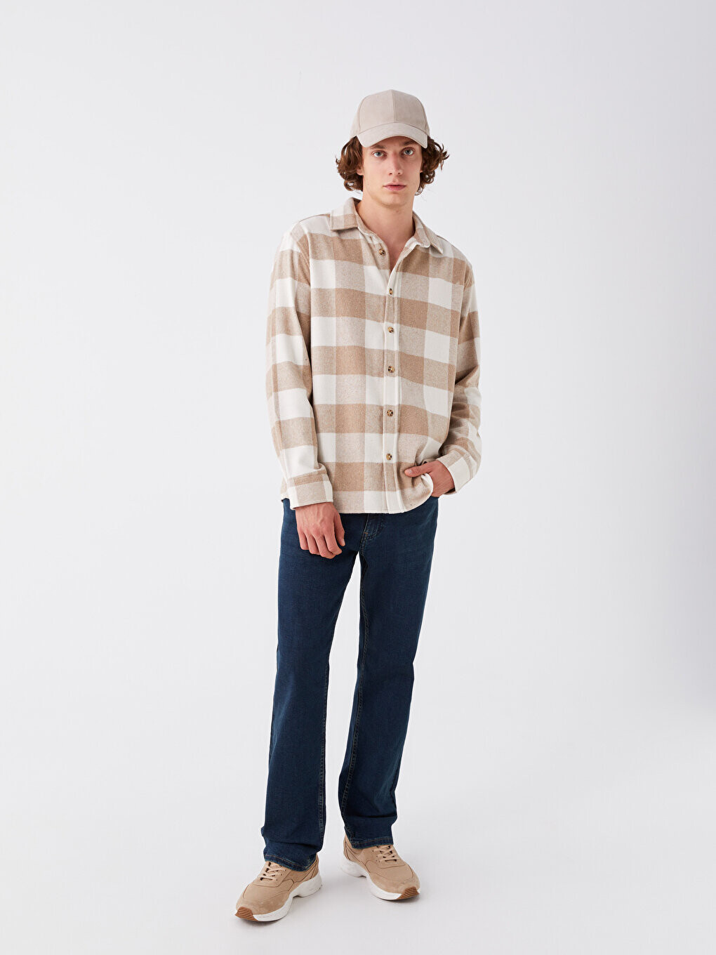 

790 Мужские джинсовые брюки удобного кроя LCW Jeans, зеленое родео, Зеленый