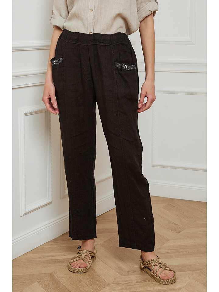

Брюки Joséfine Leinen Hose Jacobson, черный