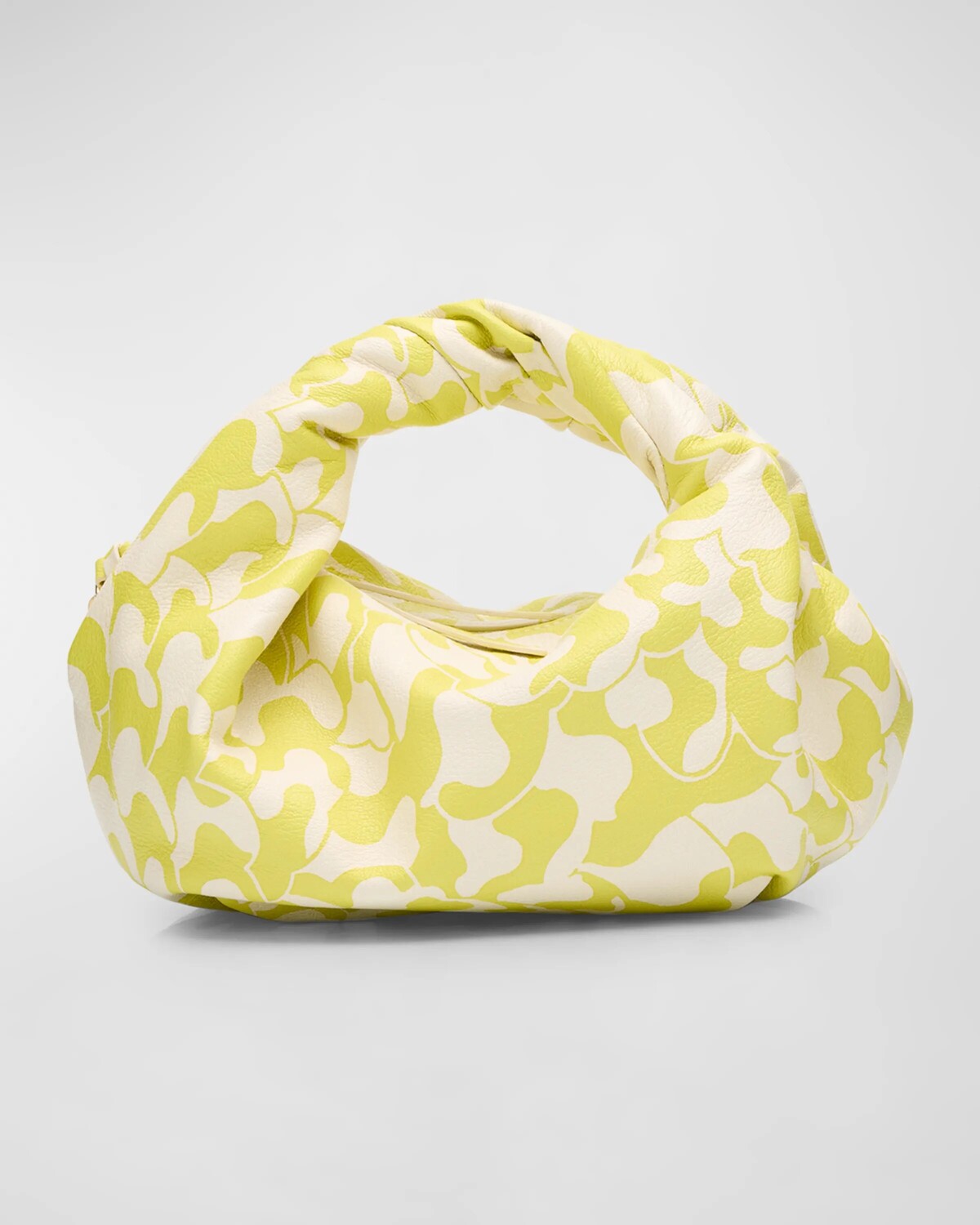 

Кожаная сумка с ручкой сверху с узором Twister Dries Van Noten, цвет Yellow
