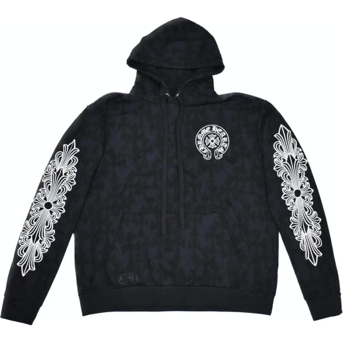 

Толстовка унисекс черная Chrome Hearts, черный