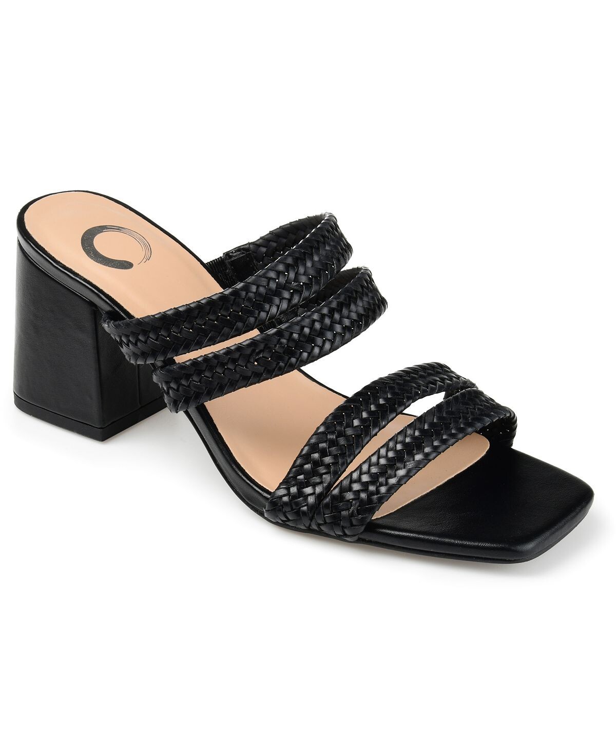 

Женские тканые сандалии Natia Journee Collection, черный