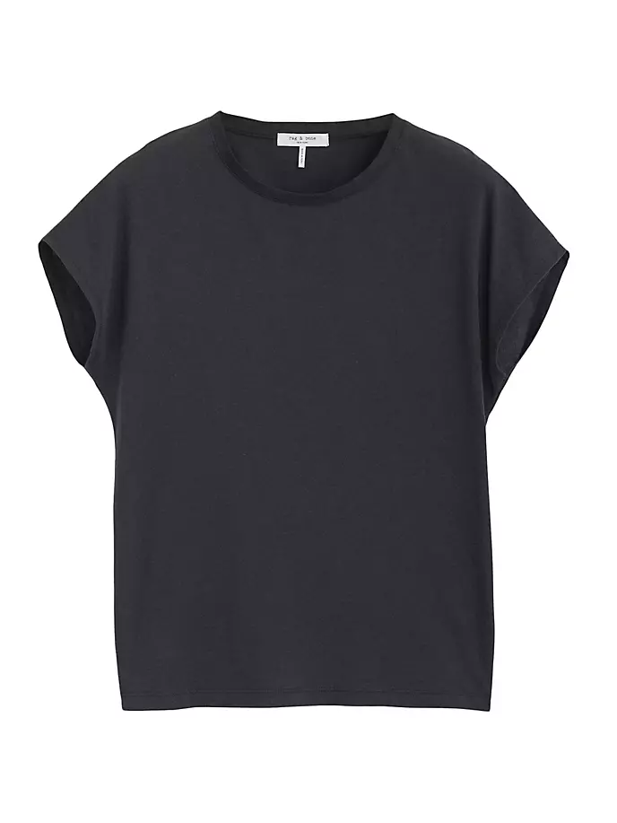 

Хлопковая футболка Slub Rag & Bone, черный