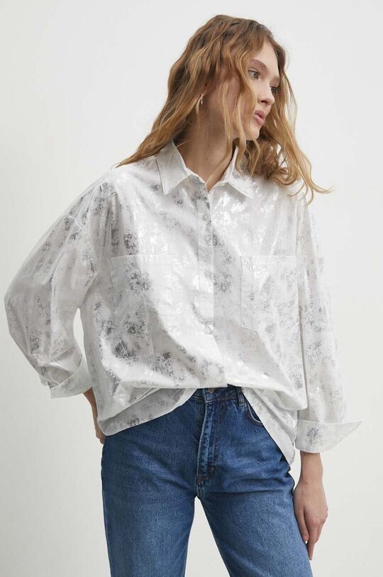 

Хлопковая рубашка Answear Lab, белый