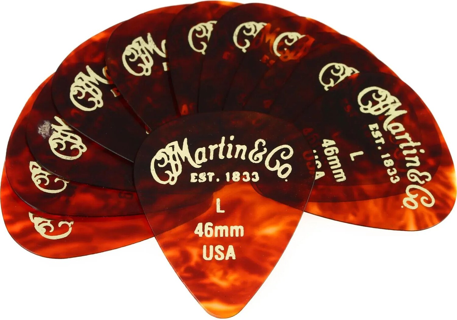 

Набор медиаторов для гитары Martin #1 Standard 351 — легкий, 0,46 мм (12 шт.)