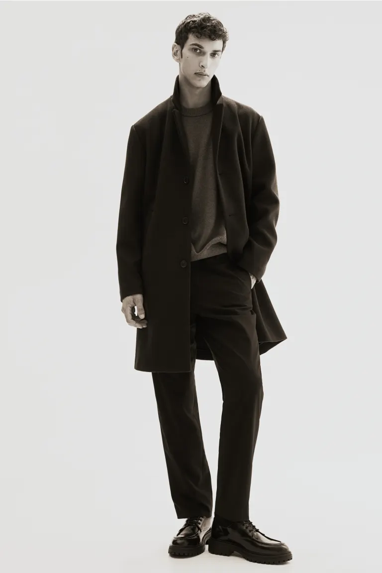 

Шерстяной свитер regular fit H&M, синий