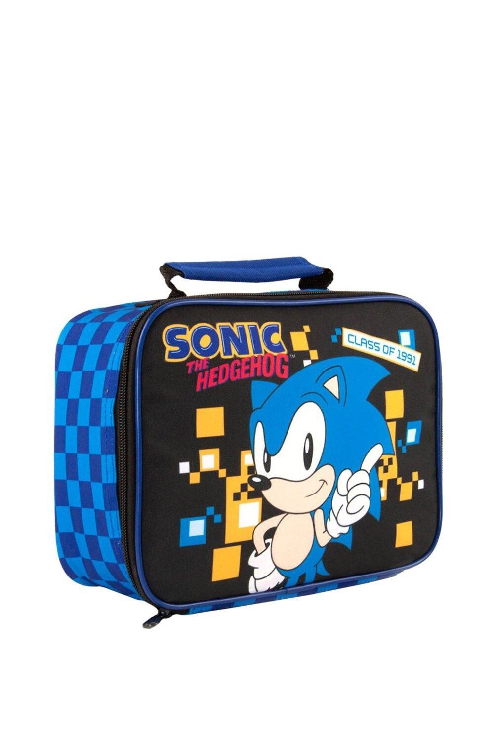 

Сумка для игрового обеда в стиле ретро Sonic the Hedgehog, синий