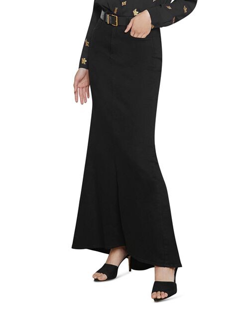 

Джинсовая юбка Kailani Mermaid L'AGENCE, цвет Black