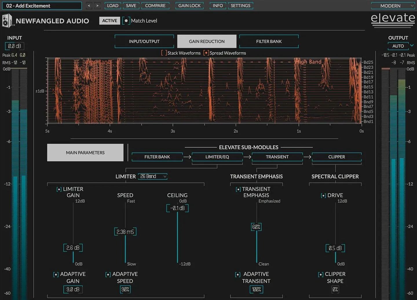 

Новомодный комплект плагинов для мастеринга Audio Elevate
