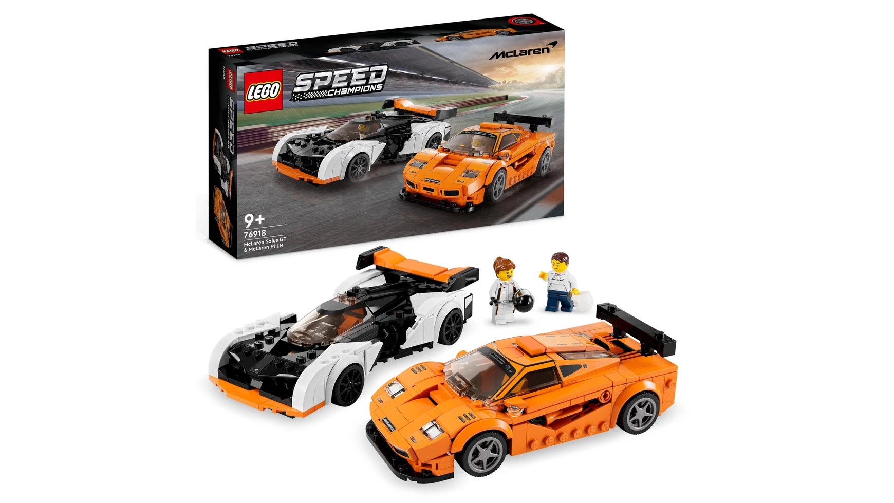 Lego Speed ​​​​Champions Игрушка McLaren Solus GT и McLaren F1 LM lego speed ​​​​champions игрушечная машина ferrari 812 competizione