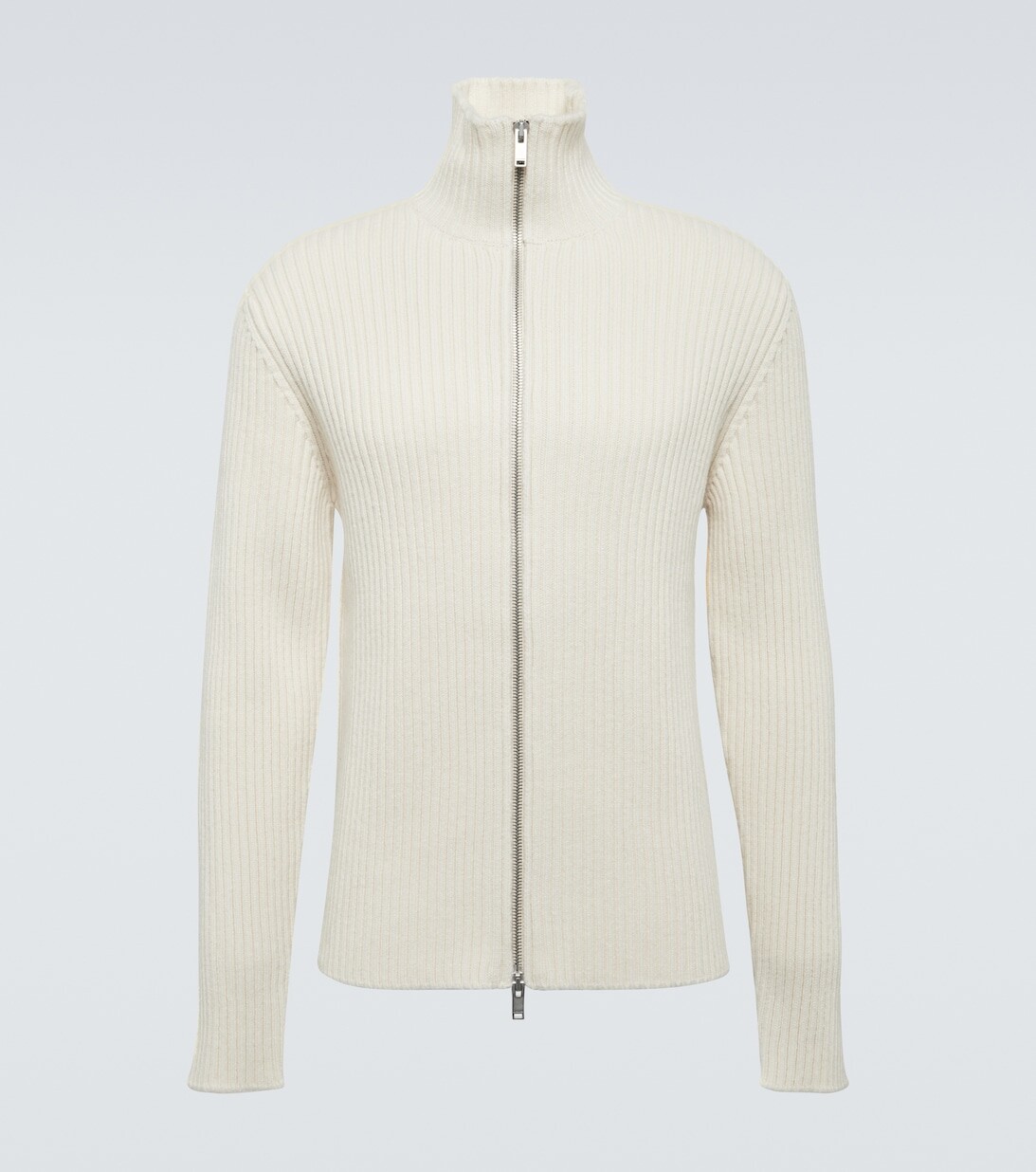 

Шерстяной кардиган в рубчик Jil Sander, белый