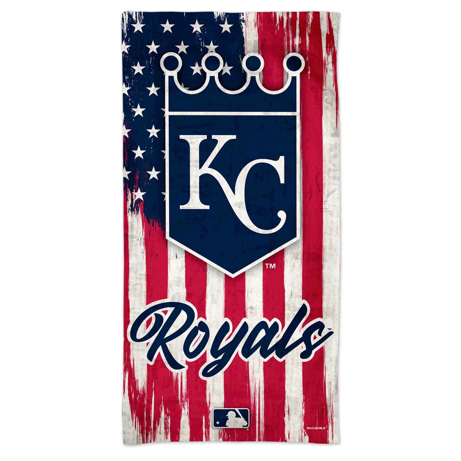 

WinCraft Kansas City Royals 60 x 30 дюймов Пляжное полотенце Patriotic Spectra