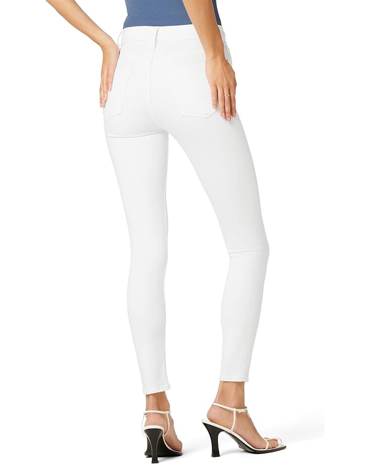

Джинсы Hudson Jeans Barbara High-Waist Super Skinny Ankle in White, белый
