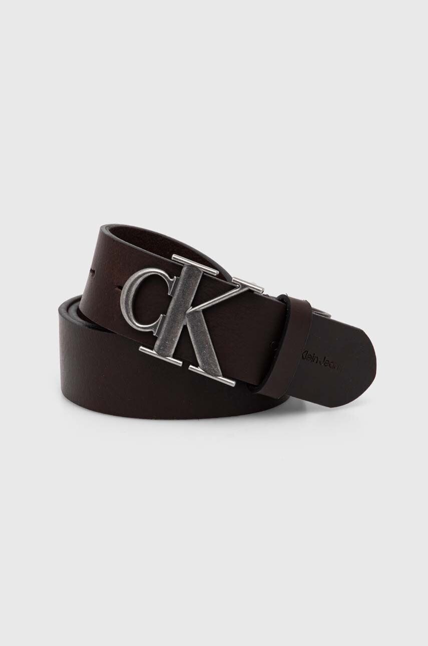 

Кожаный ремень Calvin Klein Jeans, коричневый