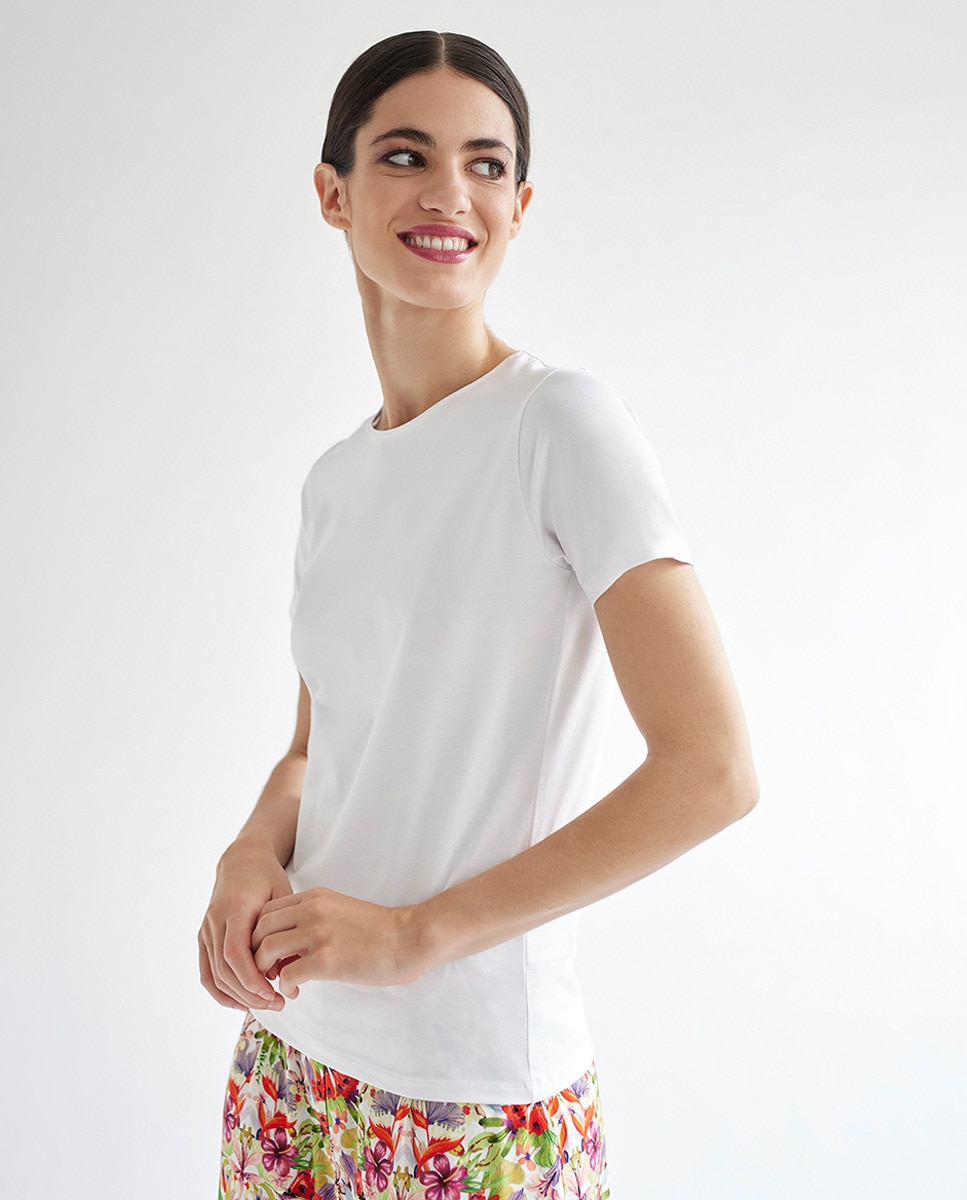 Женская футболка с коротким рукавом Escorpion, белый винтажная хлопковая футболка с круглым вырезом и коротким рукавом