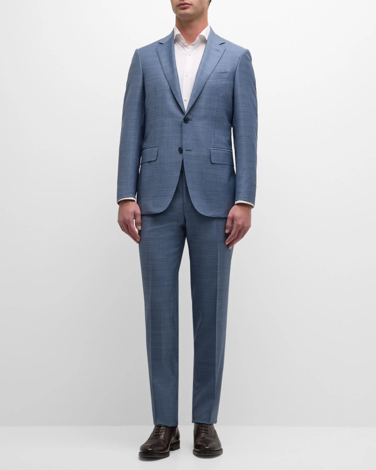 

Мужской шерстяной костюм с оттенком Canali, цвет Light Blue