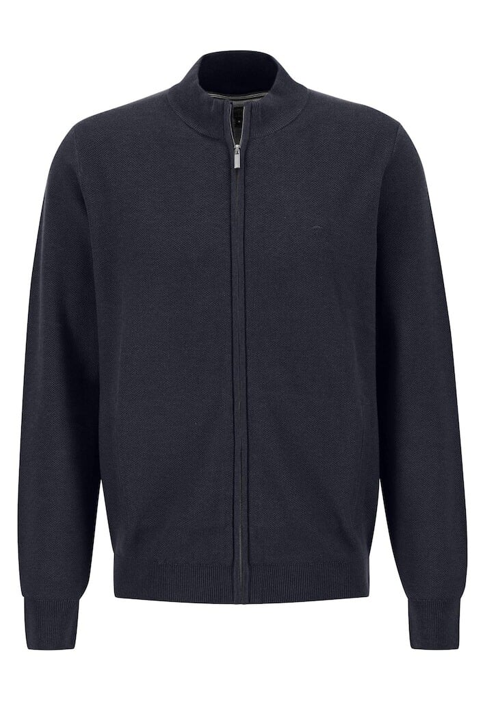 

Пуловер FYNCH HATTON Cardigan Zip, Structure, синий