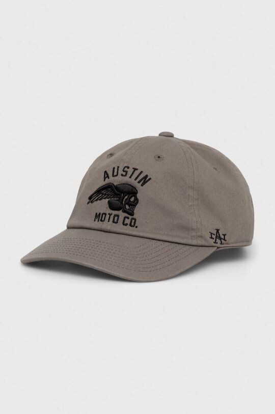 

Хлопковая бейсболка Austin Moto American Needle, серый