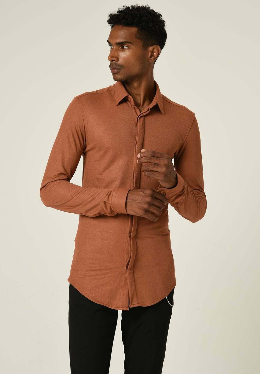 Рубашка Hidden Button Long Sleeve Antioch, коричневый