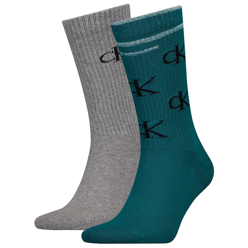 

Носки Calvin Klein Scattered Logo Crew 2 шт, разноцветный